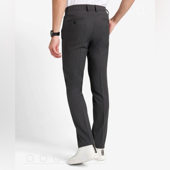 REACTION KENNETH COLE STRETCH FIT TECHNI-COLE DRESS PANTS CHARCOAL 42R - Picture 5 of 6